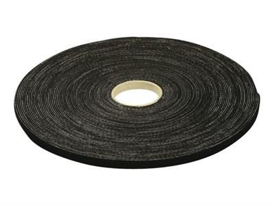 Rouleau de lien auto-agrippant largeur 16 mm - noir - 20 m