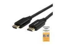 StarTech.com Cable HDMI 2.0 avec Connecteurs de Serrage 3m - Cable HDMI Premium 4K 60Hz avec Ethernet - HDR10, 18Gbps - Certifie - Cordon Video HDMI pour ecran/TV - M/M - Noir (HDMM3MLP) - cable HDMI - 3 m
