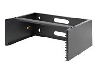 StarTech.com Rack Mural 4U - Support a Fixation Murale 19 - Profondeur 35cm (Low Profile) - Support Mural pour Panneaux de Brasage et equipement Informatique - Max 20kg (WALLMOUNT4) - support de montage pour peripherique reseau - 4U - 19