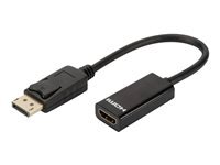 DLH ENERGY DLH - C&acirc;ble adaptateur - DisplayPort pour HDMI - 23 cm - noir