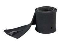 StarTech.com Housse Passe Câbles Néoprène 1m - Fermeture Éclair Et Boucle - Diamètre 3cm - Protection Câbles Ordinateur Noir - vue 1