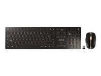 Cherry Dw 9100 Slim Ensemble Clavier Et Souris Francais Peripherique D'entree Taille 2.4 Noir/Bronze de Inmac Wstore - Image 1