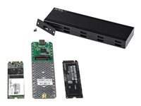 StarTech.com Boitier USB-C 10Gbps vers M.2 NVMe/SATA SSD - Boitier Aluminium Externe Portable M.2 PCIe/SATA NGFF SSD - Cables H�?te USB Type-C  USB-A - Compatible 2230/2242/2260/2280 (SM2E1BMU31C) - boitier externe - M.2 Card - USB 3.2 (Gen 2) - Conformit