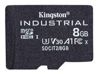 Kingston Industrial - carte memoire flash - 8 Go - microSDHC UHS-I