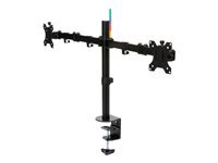 Kensington SmartFit Ergo Dual Extended Monitor Arm kit de montage - bras reglable - pour 2 moniteurs - noir