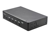 Startech.com Noir Commutateur Kvm Hdmi À 4 Ports - 1 Moniteur 4K 60Hz Ultra Hdr - Kvm De Bureau Hdmi 2.0 Avec Hub Usb 3.0 À 2 Ports (5Gbps) Et 4X Usb 2.0 Hid, Audio - Image 4