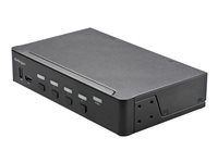 StarTech.com Commutateur KVM HDMI  4 Ports - 1 Moniteur 4K 60Hz Ultra HDR - KVM de Bureau HDMI 2.0 avec Hub USB 3.0  2 Ports (5Gbps) et 4x USB 2.0 HID, Audio - TAA (SV431HU34K6) - commutateur cran-clavier-souris/audio - 4 ports - Montable sur rack - Conformit TAA