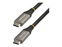StarTech.com Câble USB-C 3.1, 8K 30Hz, ThunderBolt 3 avec Power Delivery 100W - M/M - 1 m Gris - vue 2