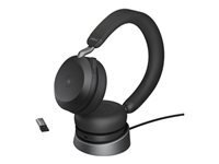Jabra Evolve2 75 USB-A MS Teams - micro-casque - avec support de chargement