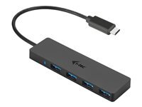 I-Tec Noir C31hub404 Hub Usb 4 Ports Usb-A Usb 3.0 5 Gbit/S Avec Fiche Mâle Usb-C C31hub404 - Image 3