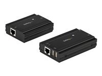 Startech.com Noir Hub Usb 2.0 Sur Câble Ethernet Cat5e/Cat6 Unique (Rj45) - 4 Ports - 100M - Concentrateur Extension Usb - Boitier Métal - Alimentation Externe - 480 Mbps - Neuf - Image 3