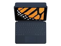 Logitech Rugged Combo 3 Touch for Education - clavier et tui - avec trackpad - AZERTY - Franais - bleu classique Priphrique d'entre