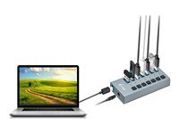 i-Tec USB 3.0 Charging HUB 7 port + Power Adapter 36 W - concentrateur (hub) - 7 ports