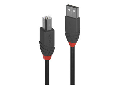 Lindy Anthra Line - cble USB - USB pour USB type B - 5 m