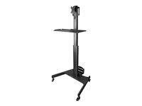 Startech Carrito Station de Travail Mobile Support Moniteur 1,28 à 1,60 m VESA 75x75 à 100x100 Max 8Kg - Image 3