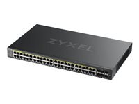 Zyxel GS2220 50HP Commutateur Géré 44 x 101001000 PoE+ + 4 x SFP Gigabit combiné + 2 x Gigabit SFP Montable sur rack PoE+ - vue 5