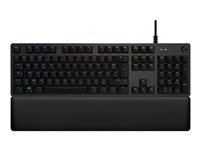 Logitech G G513 CARBON LIGHTSYNC RGB Mechanical Gaming Keyboard, GX Brown clavier Jouer USB AZERTY Français