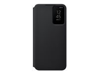 Samsung Noir Coque Smartphone Ef-Zs906cb Folio Sams G S22+ Clear View Cover - Image 4