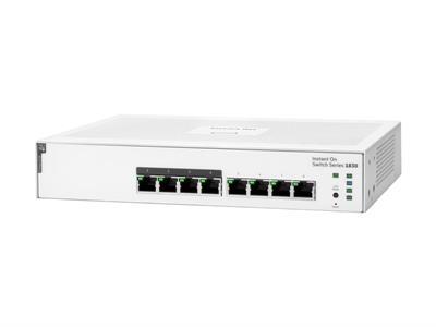 HPE Aruba Instant On 1830 8G 4p Class4 PoE 65W Switch