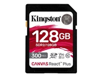 Kingston Canvas React Plus - carte mmoire flash - 128 Go - SDXC UHS-II