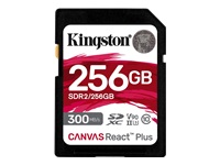 Kingston Canvas React Plus - carte mmoire flash - 256 Go - SDXC UHS-II
