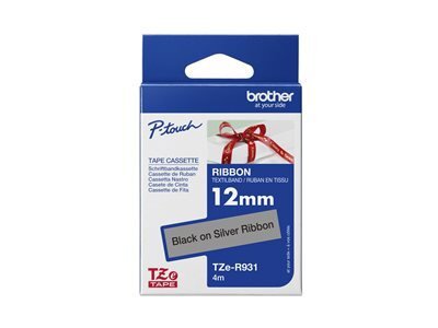 Brother TZe-R931 - bande de ruban - satin - 1 cassette(s) - Rouleau (1,2 cm x 4 m)