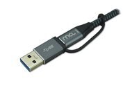 MCL Samar Mcl Cable Usb De Type-C 2 2M Noir/Gris de Inmac Wstore