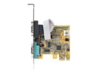 StarTech.com 2-Port PCI Express Serial Card, Dual Port PCIe to RS232 (DB9) Serial Interface Card, 16C1050 UART, Standard or Low Profile Brackets, COM Retention, For Windows Linux - PCIe to Dual DB9 Card (21050-PC-SERIAL-CARD) - adaptateur serie - PCIe 2