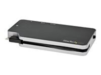 Startech.com Gris Adaptateur Multiport Usb C - Usb-C Vers 4K Hdmi Ou Vga Avec 100W Power Delivery Pass-Through, 2-Port 10Gbps Usb Hub, Microsd, Gbe - Usb 3.1 Type-C Mini/Travel Dock - Neuf - Image 2