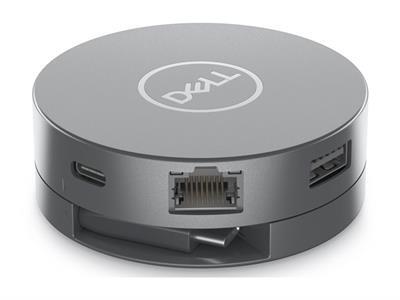 Dell 6-in-1 Multiport Adapter DA305 - station d\'accueil - USB-C - HDMI, DP, USB-C - 1GbE