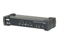 Aten Commutateur écran-clavier-souris-audio-USB 4 ports CS1924M - Compatible HDCP - 4K - MST