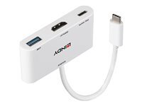 Lindy adaptateur video - HDMI / USB - 18 cm