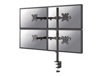 Neomounts Noir Fpma-D550d4black Support De Table Pour Écran 4 Écran(S) 33,0 Cm (13) - 81,3 Cm (32) Inclinable, Rotatif, Mobile, Réglable En Hauteur - Image 5