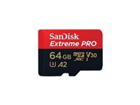 SanDisk Extreme Pro - carte mmoire flash - 64 Go - microSDXC UHS-I