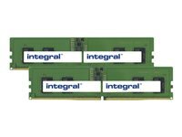 Integral - DDR5 - kit - 16 Go: 2 x 8 Go - DIMM 288 broches - 4800 MHz / PC5-38400 - mmoire sans tampon