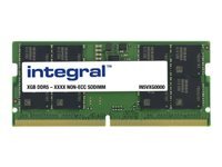 Integral - DDR5 - module - 8 Go - SO DIMM 262 broches - 4800 MHz / PC5-38400 - memoire sans tampon