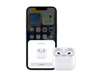 Apple AirPods with Lightning Charging Case 3me gnration - couteurs sans fil avec micro