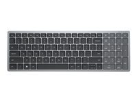 Dell KB740 - clavier - compact, multi-dispositif - AZERTY - Francais - gris titan Peripherique d'entree