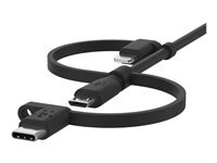 Câble Belkin USB-A vers Micro-USB avec adaptateur Lightning et adaptateur USB-C 1 m - Image 4