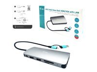 I-Tec Nano Dock Station D'accueil Usb / Usb4 / Thunderbolt 4 Vga, 2 X Hdmi Gige Taille 3.0 de Inmac Wstore