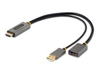Startech.com Gris Adaptateur Hdmi Vers Displayport - Adaptateur Hdmi Vers Displayport De 30Cm - Câble Hdmi Vers Displayport, Alimentation Par Bus - Adaptateur Hdmi 2.0 À Dp 1.2, Hdr - Convertisseur Hdmi Displayport - Neuf - Image 3