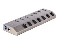 StarTech.com Hub USB-C Auto-Aliment 7 Ports BC 1.2