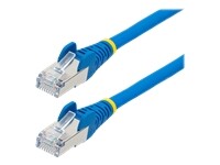 StarTech.com 1m CAT6a Ethernet Cable - Blue Low Smoke Zero Halogen (LSZH) 10GbE 500MHz 100W PoE++ Snagless RJ-45 w/Strain Reliefs S/FTP Network Patch Cord cordon de raccordement 1 m bleu