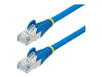 StarTech.com 2m CAT6a Ethernet Cable - Blue Low Smoke Zero Halogen (LSZH) 10GbE 500MHz 100W PoE++ Snagless RJ-45 w/Strain Reliefs S/FTP Network Patch Cord cordon de raccordement 2 m bleu