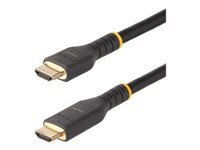 StarTech.com Câble HDMI Actif de 10m avec Ethernet - HDMI 2.0 4K 60Hz UHD - Cordon HDMI Robuste avec Fibre Aramide - Câble HDMI Haute Vitesse Durable - Câble HDMI 2.0 Gros Calibre Noir - vue 2
