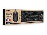 PORT Connect - ensemble clavier et souris - AZERTY - Franais Priphrique d'entre