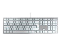 CHERRY KC 6000 SLIM - clavier - AZERTY - Francais - argent Peripherique d'entree
