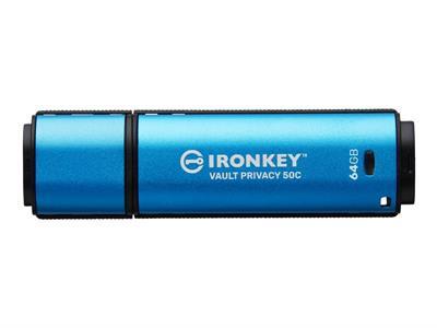 Kingston IronKey Vault Privacy 50 Series - cl� USB - 64 Go - Conformit� TAA