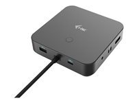 i-Tec - station d'accueil - USB-C / Thunderbolt 3/USB4 - HDMI, 2 x DP - GigE