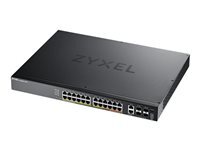 Zyxel XGS2220 Series XGS2220-30HP - commutateur - acces GbE L3 24 ports, NebulaFLEX Cloud, avec 6 liaisons montantes 10G - 30 ports - Gere - Montable sur rack
